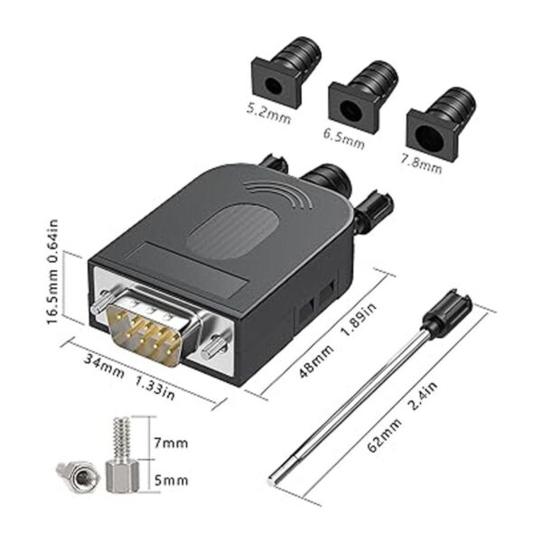 Paquete de 2 adaptadores serie DB9 que no necesita_2