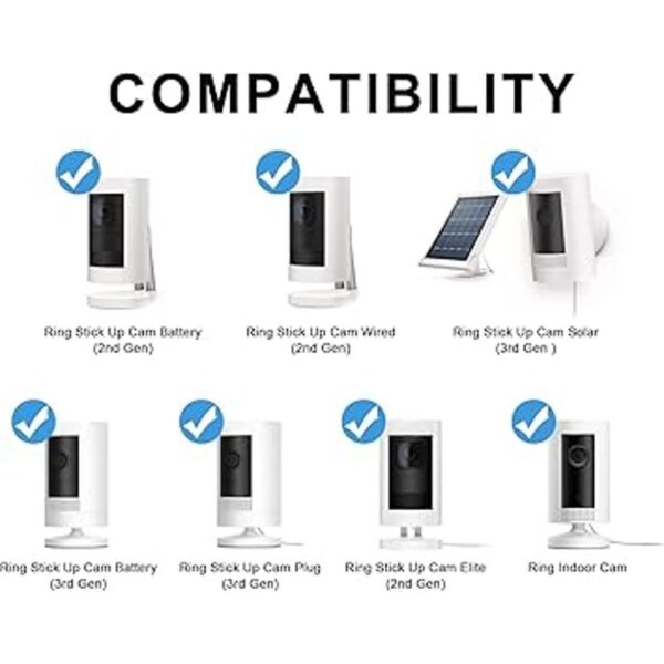 Paquete de 2 abrazaderas flexibles compatibles con Ring_2