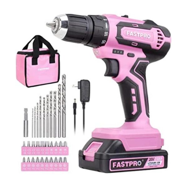 FASTPRO Juego de taladro rosa juego de taladro_1