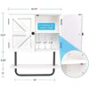 Excello Global Products Barndoor Armario de pared para_3