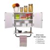 Excello Global Products Barndoor Armario de pared para_5