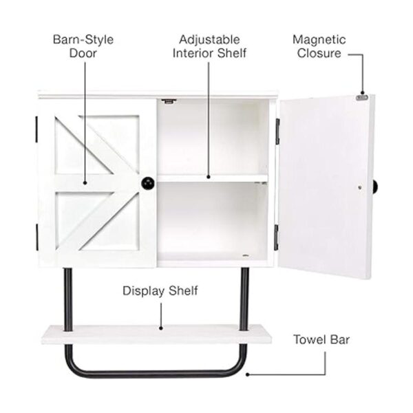 Excello Global Products Barndoor Armario de pared para_4