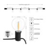 Guirnalda de luces LED G40 a prueba de golpes para uso en_2