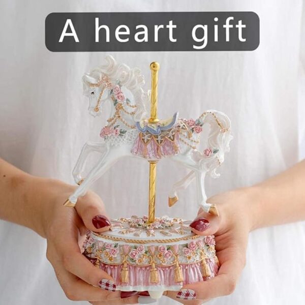 Love for you Carrusel Horse Music Box Cajas de música_2
