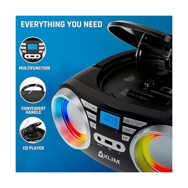KLIM B3 CD Boombox Reproductor de CD de audio portátil_6