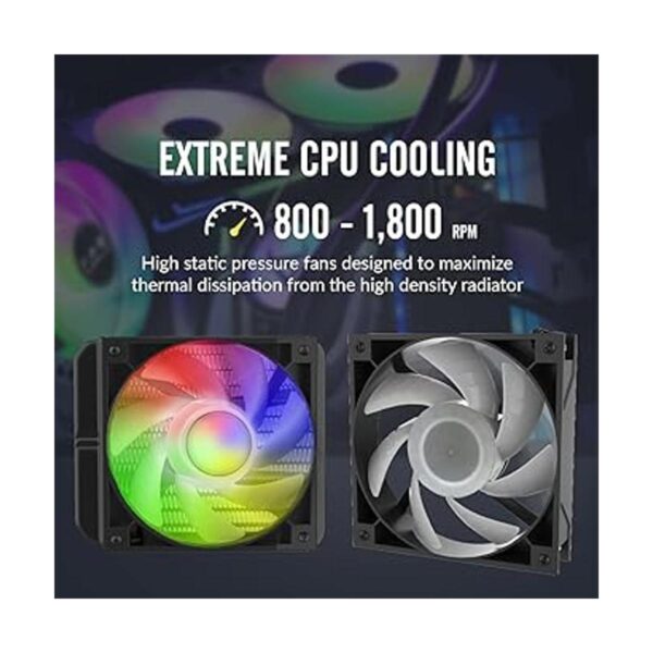 Dracaena Enfriador de CPU AIO de 4.724 in radiador de_2