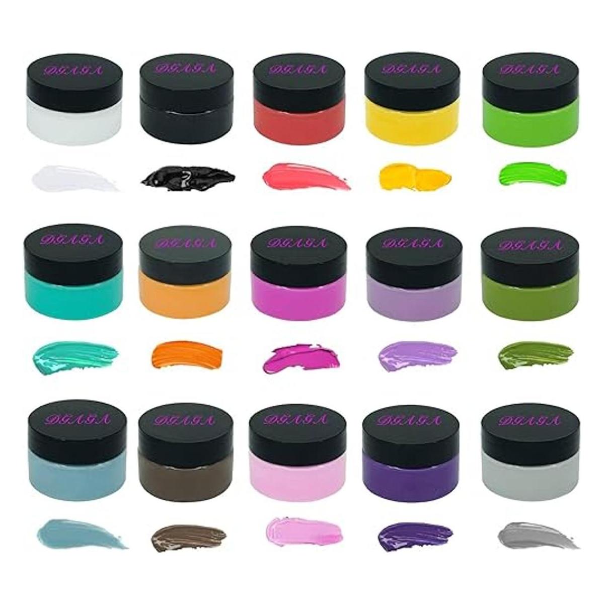 DGAGA Juegos de pasta de tiza de 15 colores para