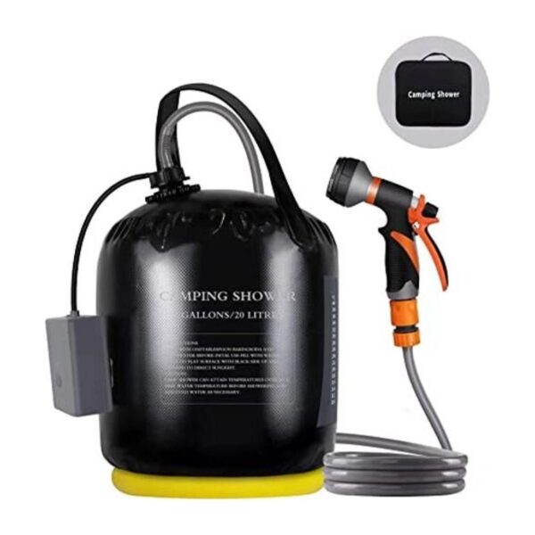 Ducha de camping portátil bomba de aire recargable de 5_1