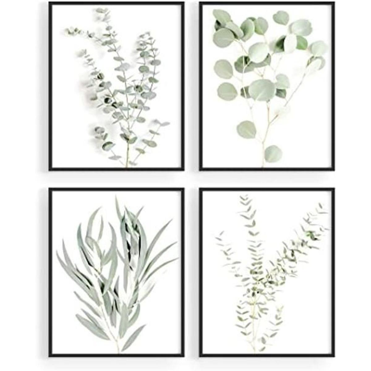 Haus and Hues Juego de 4 impresiones artísticas para pared