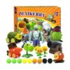 Maikerry Figuras de plantas y zombies juego de 12 figuras_1