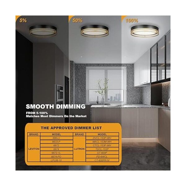 Flynix Lámpara de techo LED de montaje empotrado de 12.5_4