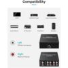 Conmutador de audio bidireccional de 4 puertos canal de_4