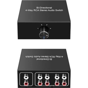 Conmutador de audio bidireccional de 4 puertos canal de_1