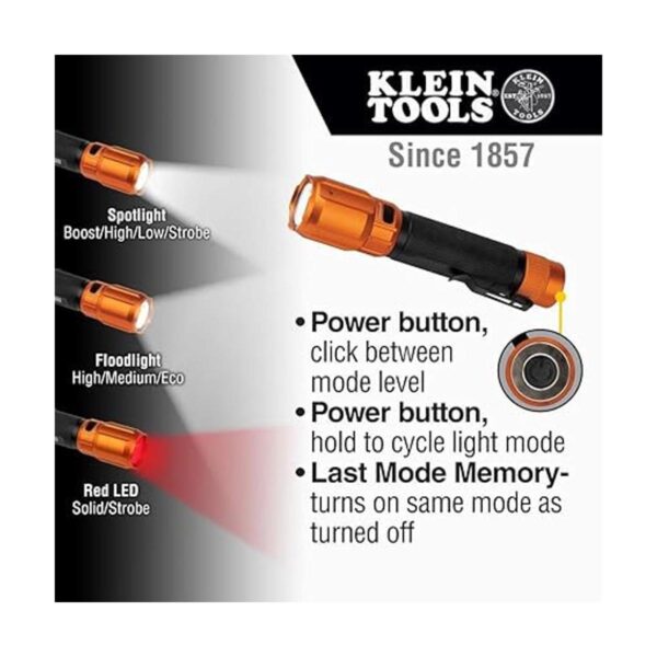 Klein Tools 56413 linterna LED recargable de 2 colores_3