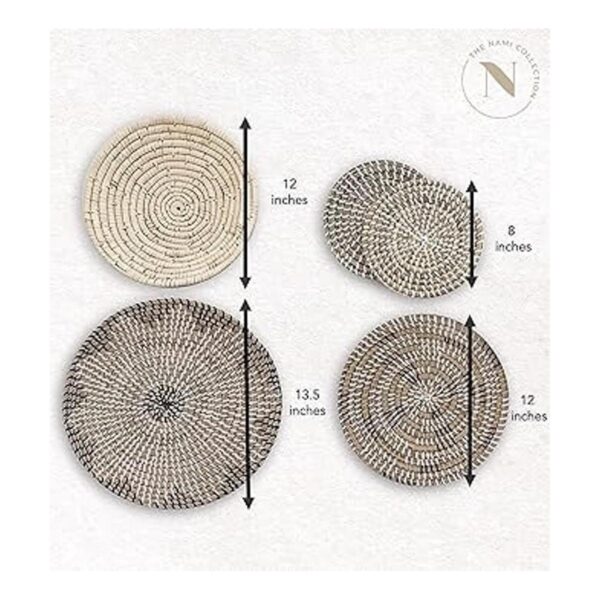 TheNamiCollection Juego de cestas tejidas para pared_5