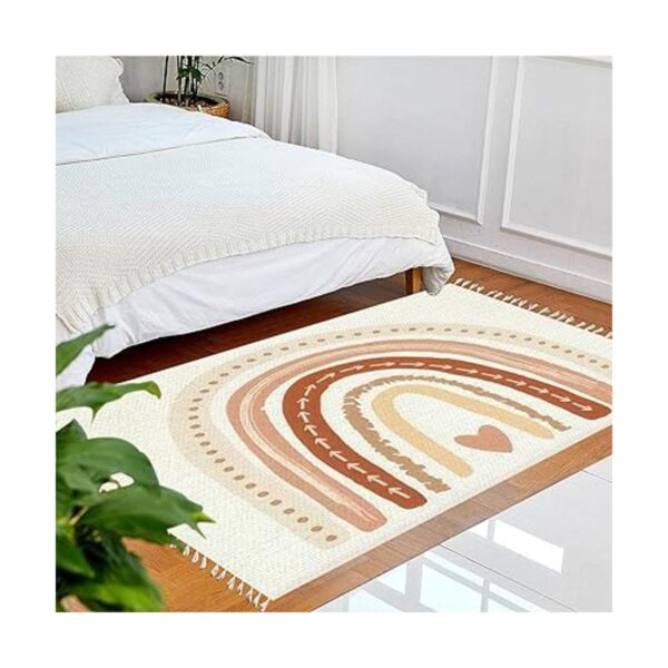 JBNJANKDAV Alfombra bohemia escandinava con estampado de_2