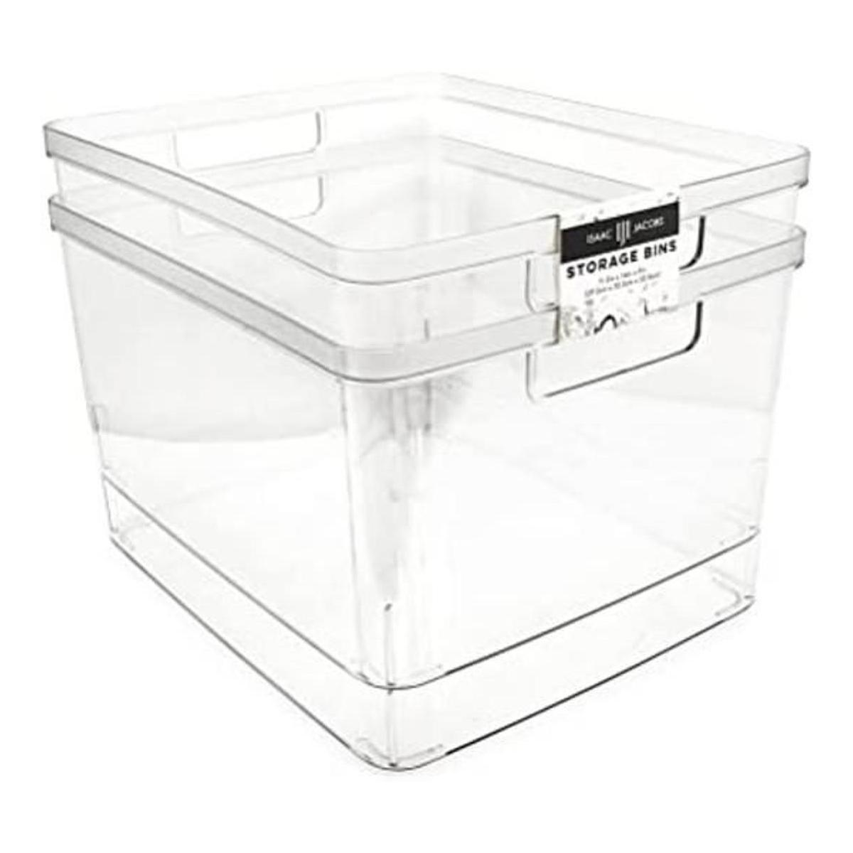 Isaac Jacobs Paquete de 2 cubos de almacenamiento