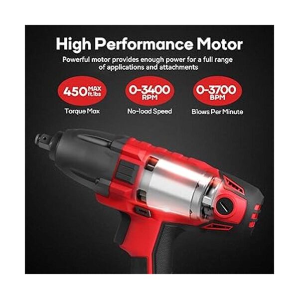 Eastvolt Llave de impacto eléctrica de 800 W par máximo