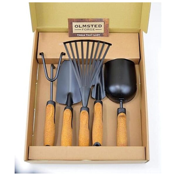 Olmsted Forge Juego de herramientas de jardín 5 piezas