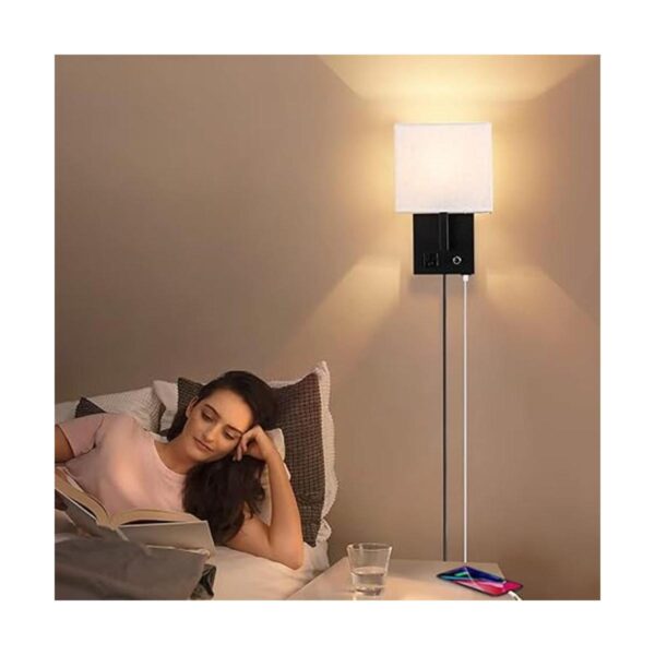 Lámpara de pared con candelabro de pared con puerto de_3