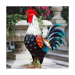 Decoración de gallo de metal decoraciones de pollo de_1