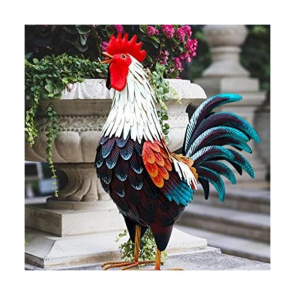 Decoración de gallo de metal decoraciones de pollo de_1