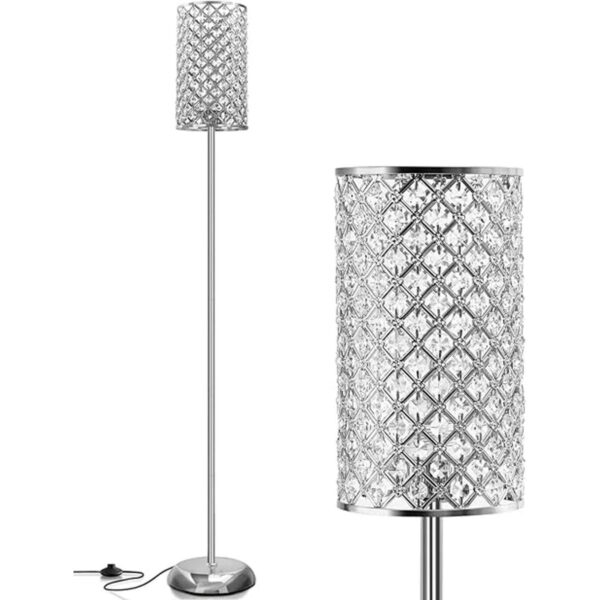 Lámpara de pie de cristal elegante lámpara de pie moderna_1