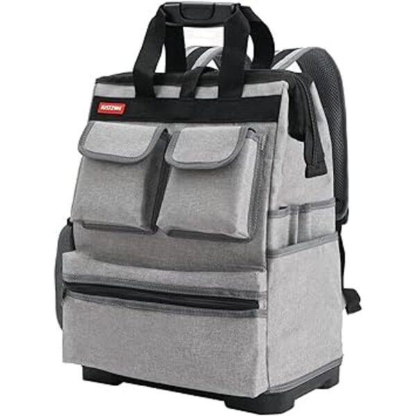 Justzon Mochila de herramientas con compartimento para