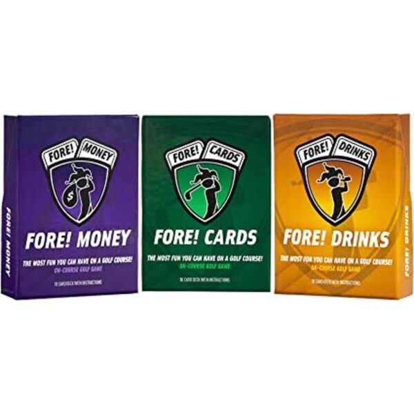 Fore Cards Paquete de juego 3 juegos de golf en el_1
