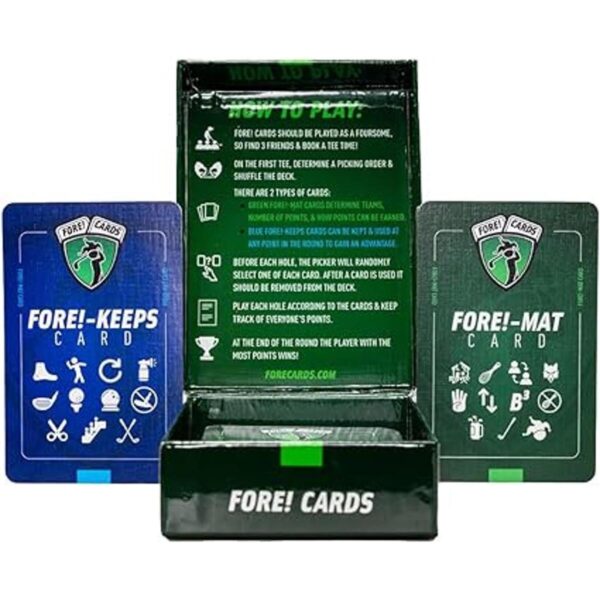 Fore Cards Paquete de juego 3 juegos de golf en el_4