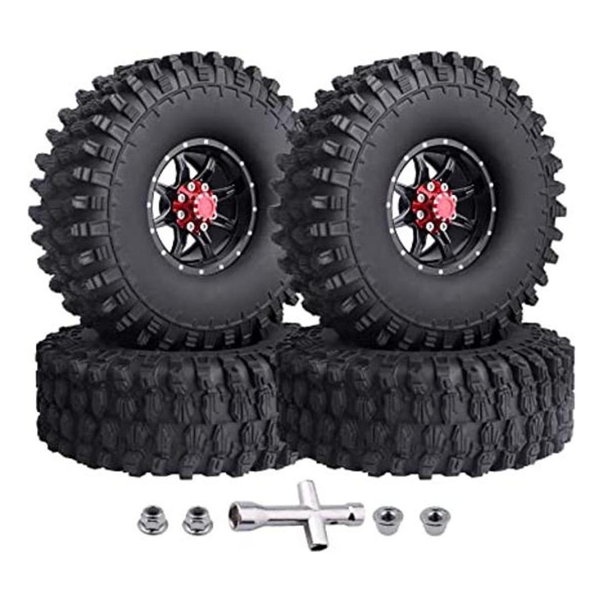 CrazyHobby RC 1.9 neumáticos y ruedas Beadlock para