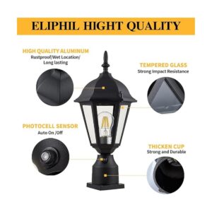 Eliphil Luz de poste al aire libre del atardecer al