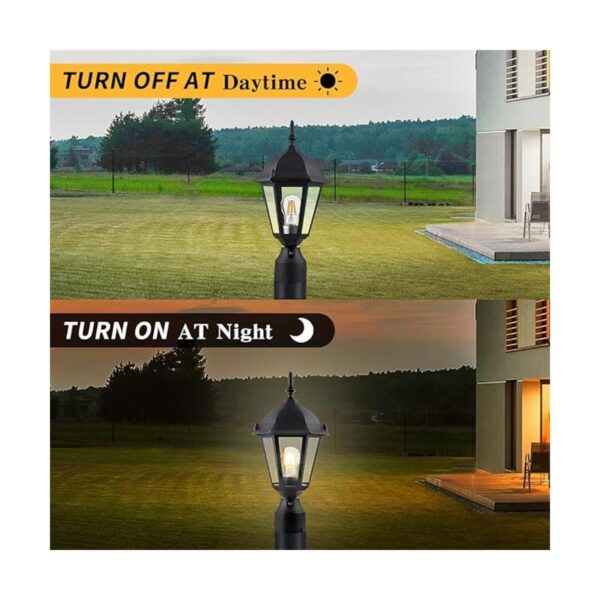 Eliphil Luz de poste al aire libre del atardecer al
