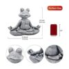 Goodeco La estatua original de la rana de yoga zen_3