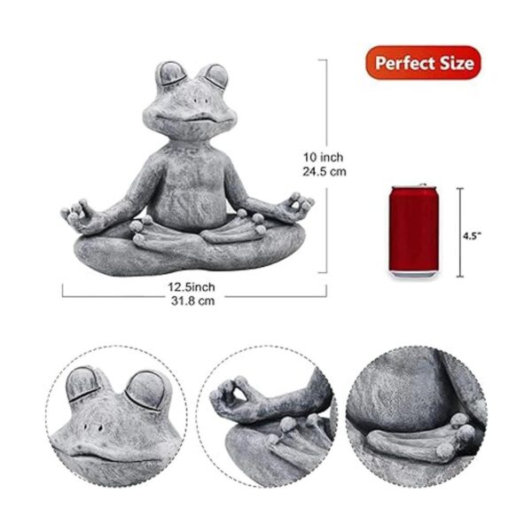 Goodeco La estatua original de la rana de yoga zen_3