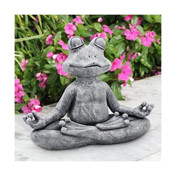 Goodeco La estatua original de la rana de yoga zen_1