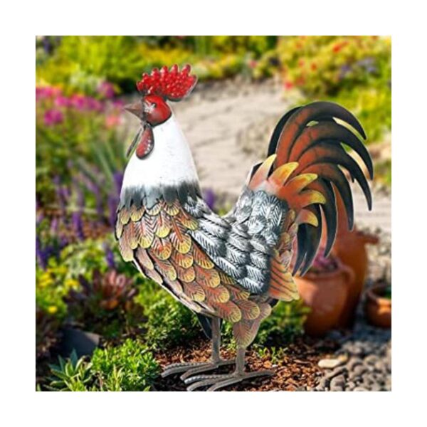 Kircust Estatuas y escultura de gallo de jardín arte de_1