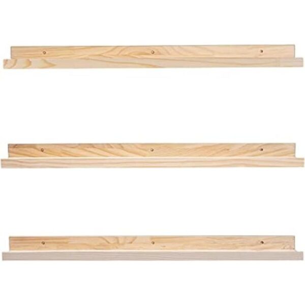 MBYD Estantes flotantes de 36 pulgadas de madera natural_1