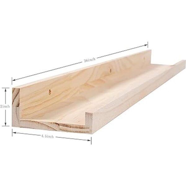 MBYD Estantes flotantes de 36 pulgadas de madera natural_3