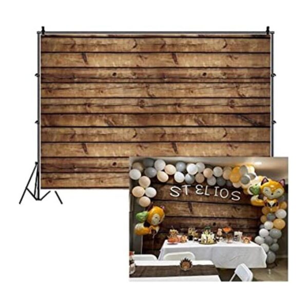 LFEEY Fondos de madera rústica de 12 x 8 pies para
