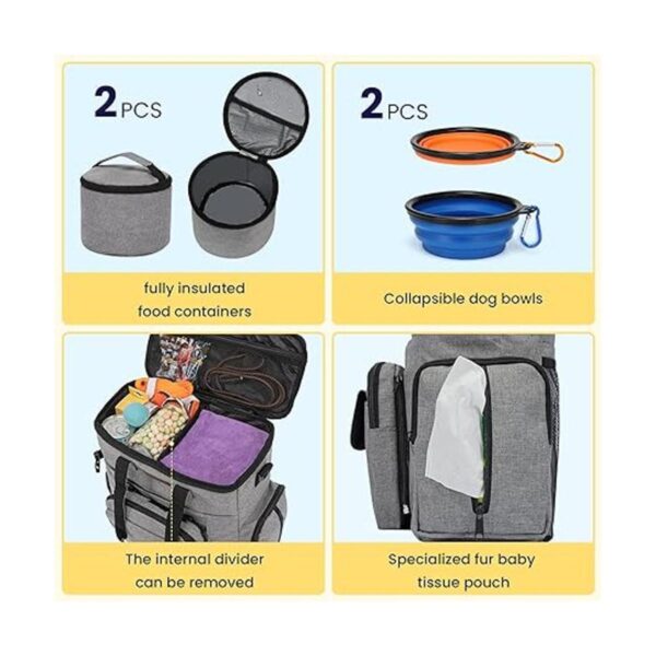 Modoker Bolsa de viaje para perro con mochila para perro_3