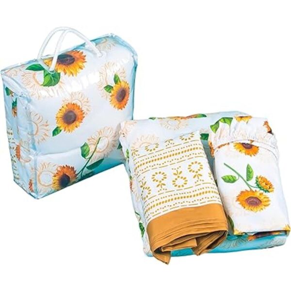 La Premura Juego de ropa de cama de cuna con girasol para