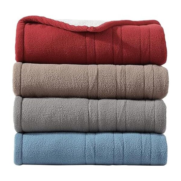 Eddie Bauer Manta calefactora reversible de sherpafelpa_3