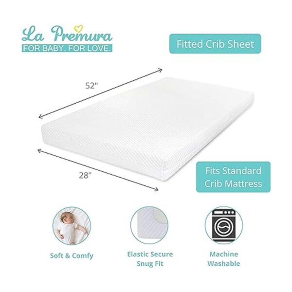 La Premura Juego de ropa de cama de cuna con girasol para