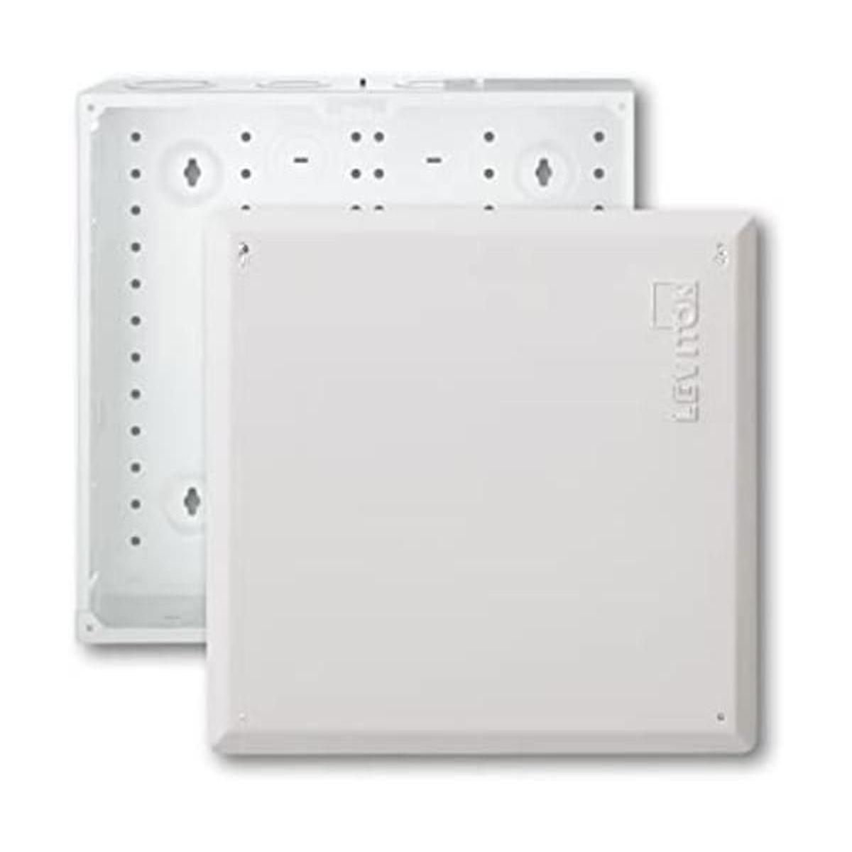 Toma para medios Leviton estructurada color blanco.
