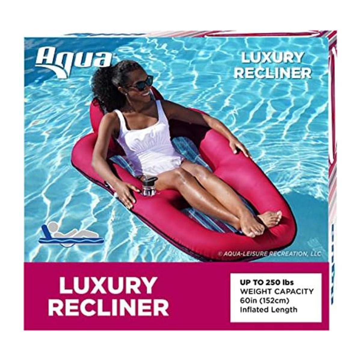 Aqua Luxury Water Pool Lounge Extra grande Flotadores