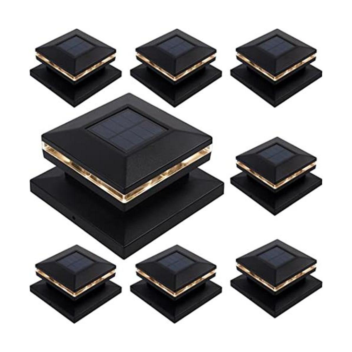 Dynaming Paquete de 8 luces solares para postes de luz