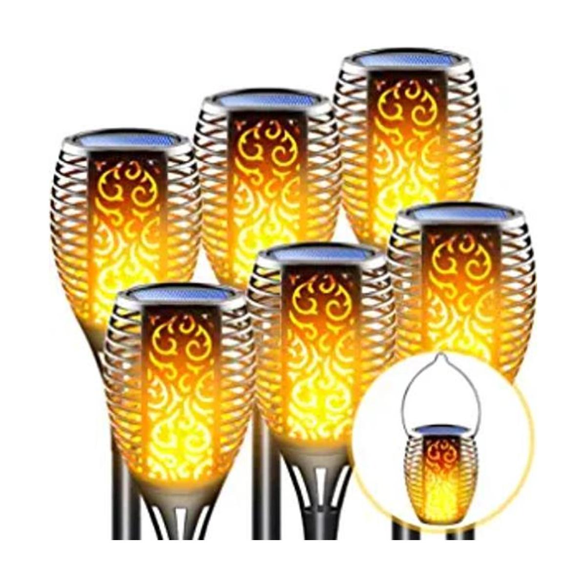 LazyBuddy Solar Torch Light with Flickering Flames Solar