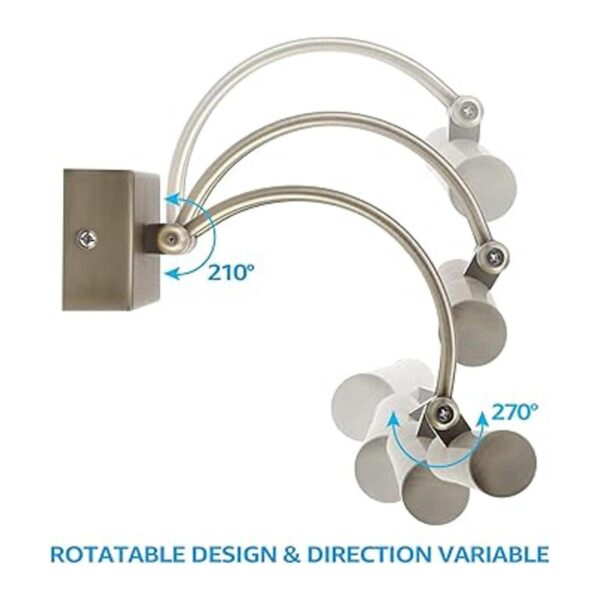 LEONLITE Luz LED de imagen lámparas giratorias de metal_4