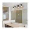 Espird 4 luces para tocador de baño color negro rústico